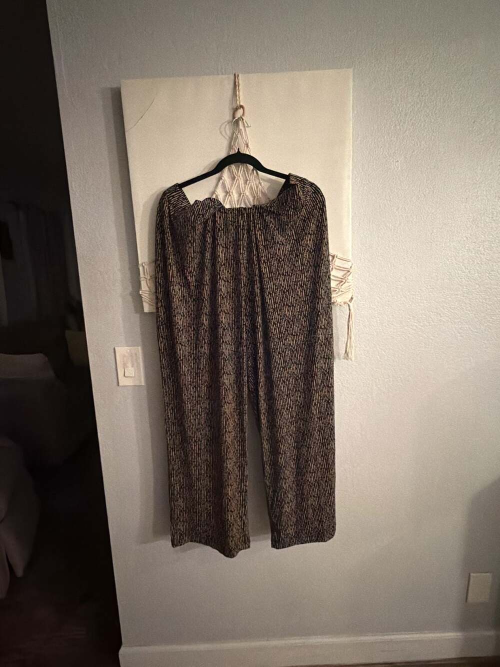 Susan Graver Liquid Knit Printed Pull-On Wide Leg Pants